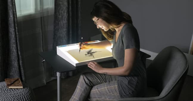 Cómo usar mesas de luz para dibujo